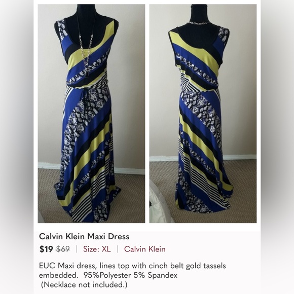 Calvin Klein Maxi Dress - Picture 2 of 2